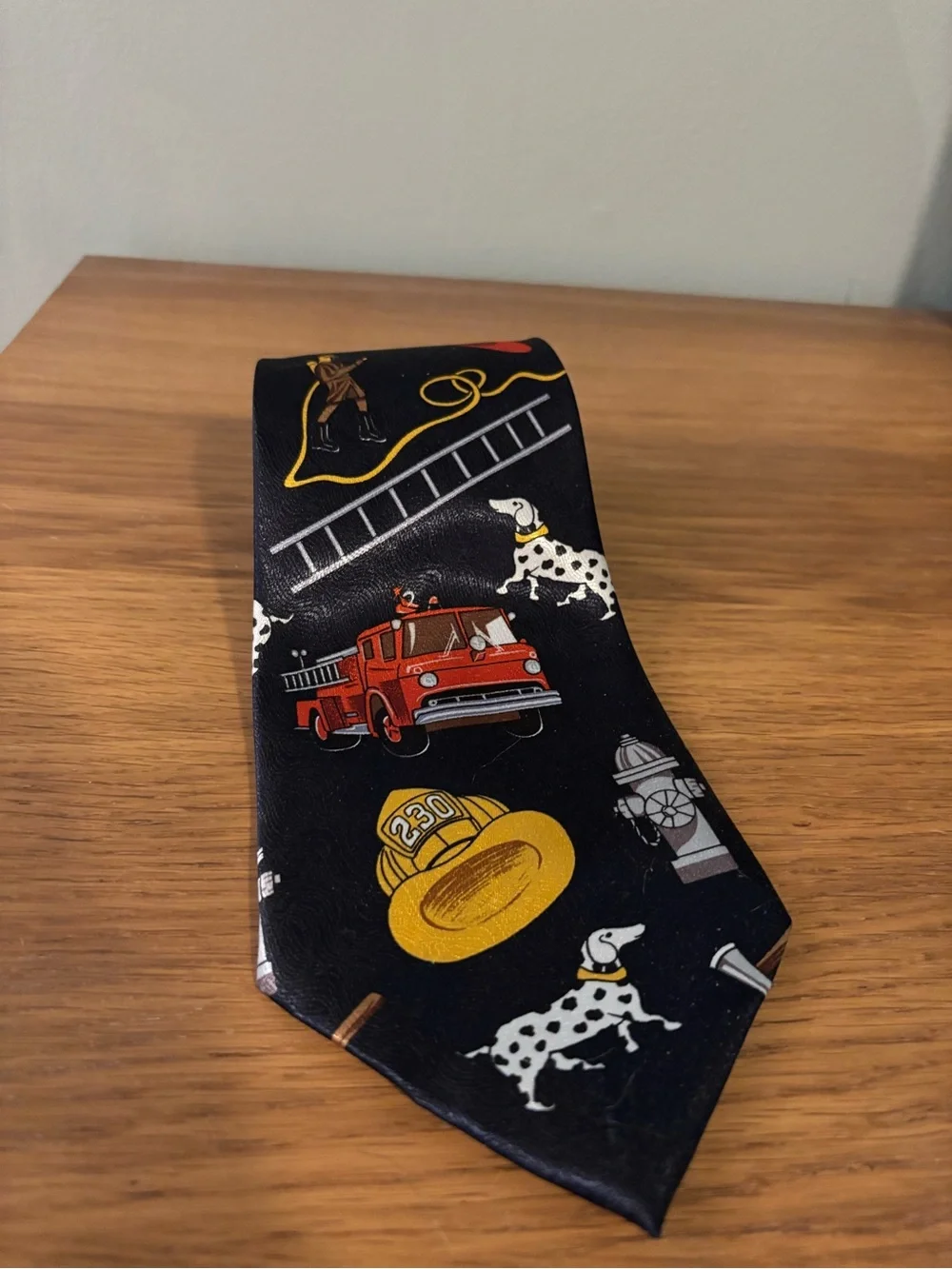 A Rogers vintage firefighter novelty necktie